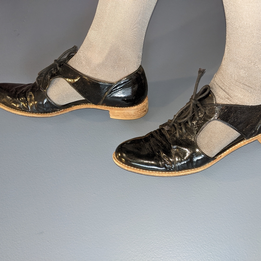 Stuart Weitzman Black Flats